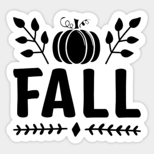 Fall Simple Lettering Sticker